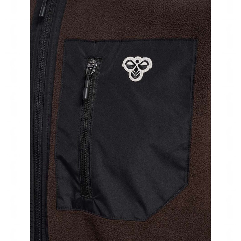 Hummel Fleece Zip Bee Jassen Heren Chocola | 543715-117