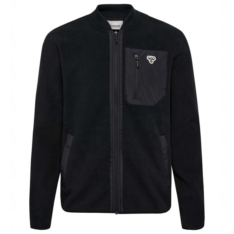Hummel Fleece Zip Bee T-shirts Heren Zwart | 707399-486