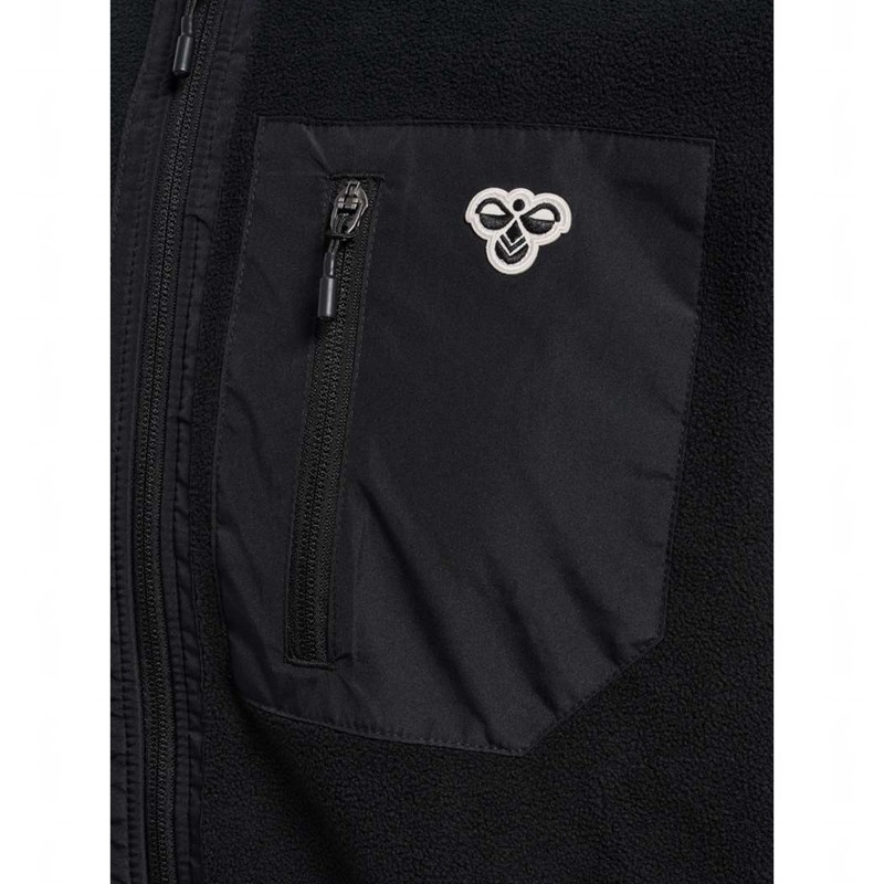 Hummel Fleece Zip Bee T-shirts Heren Zwart | 707399-486