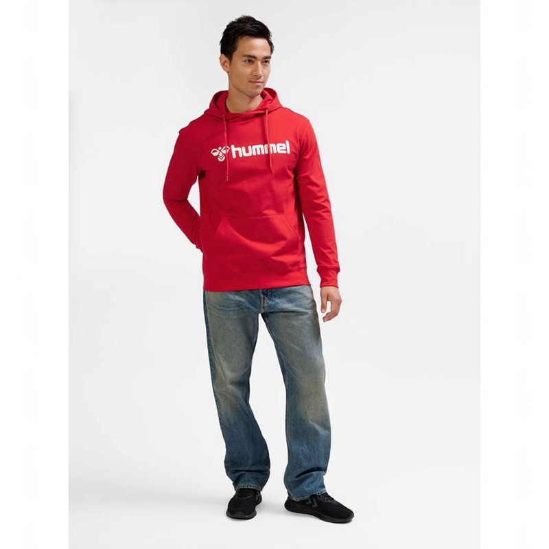 Hummel Go 2.0 Logo Hoodie Heren Rood | 625647-029