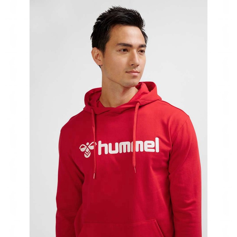 Hummel Go 2.0 Logo Hoodie Heren Rood | 625647-029