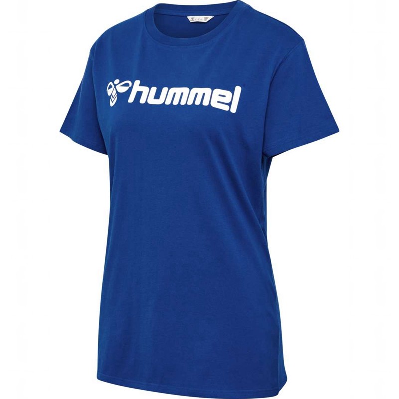 Hummel Go 2.0 Logo S/S T-shirts Dames Blauw | 121902-517