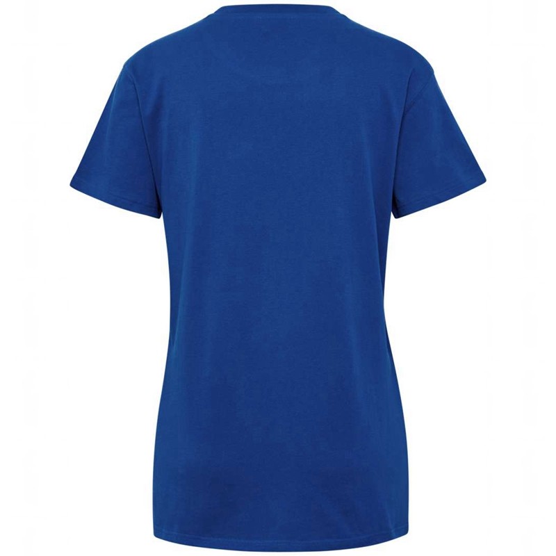 Hummel Go 2.0 Logo S/S T-shirts Dames Blauw | 121902-517