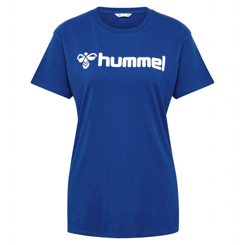 Hummel Go 2.0 Logo S/S T-shirts Dames Blauw | 121902-517