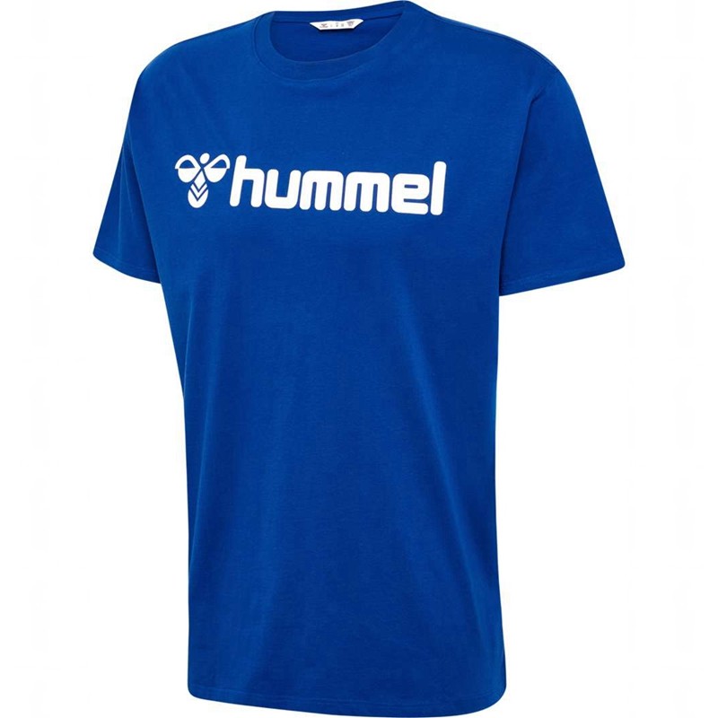 Hummel Go 2.0 Logo S/S T-shirts Heren Blauw | 884314-348