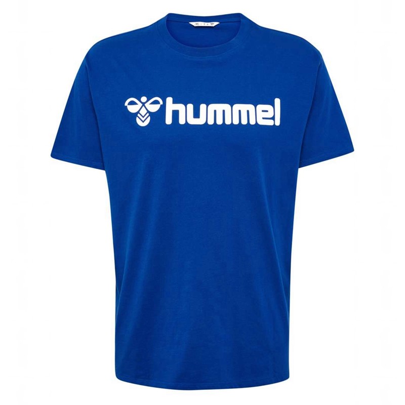 Hummel Go 2.0 Logo S/S T-shirts Heren Blauw | 884314-348