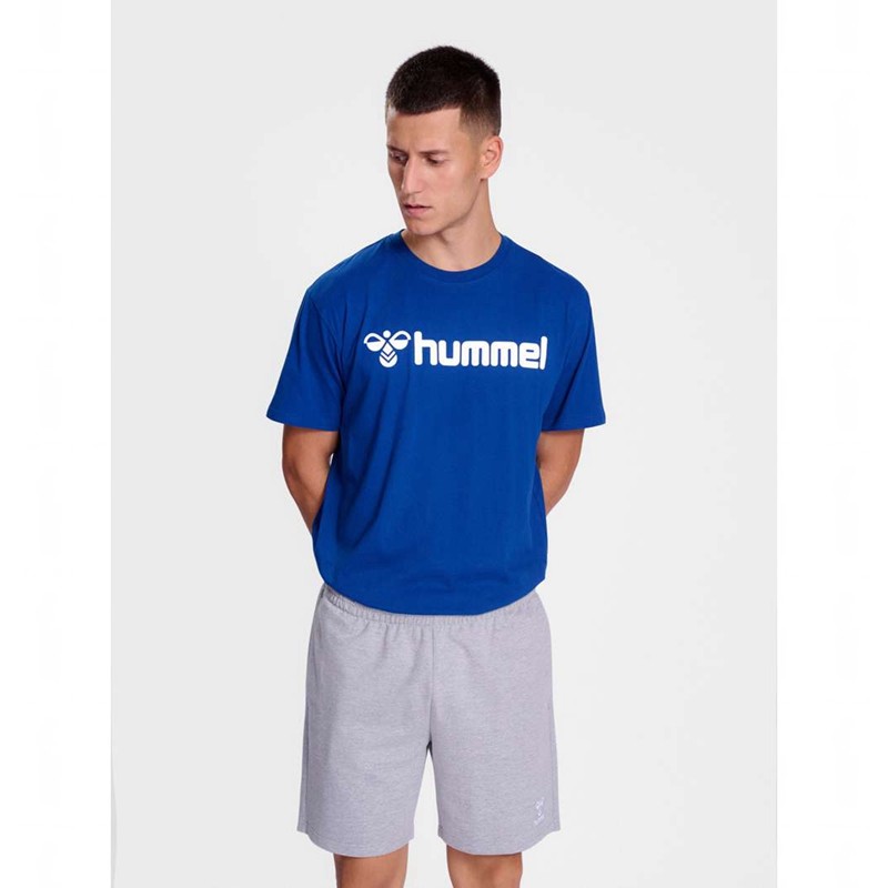 Hummel Go 2.0 Logo S/S T-shirts Heren Blauw | 884314-348