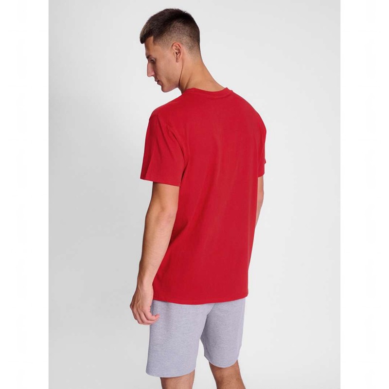 Hummel Go 2.0 Logo S/S T-shirts Heren Rood | 033474-463