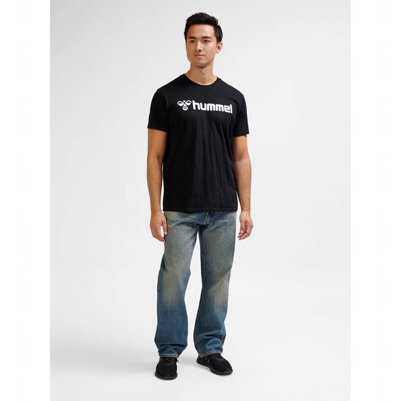 Hummel Go 2.0 Logo S/S T-shirts Heren Zwart | 196186-260