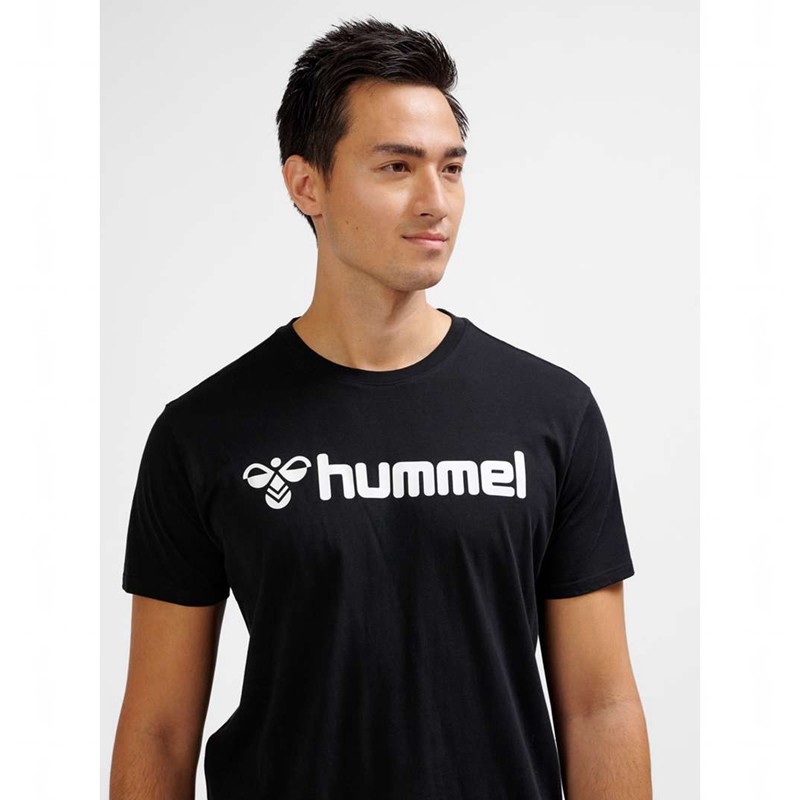 Hummel Go 2.0 Logo S/S T-shirts Heren Zwart | 196186-260