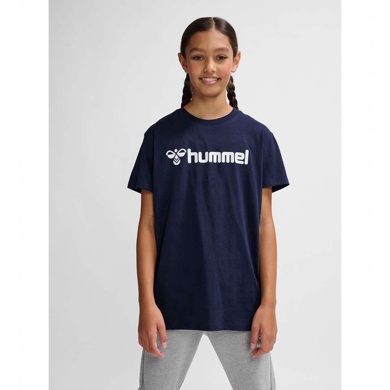 Hummel Go 2.0 Logo S/S T-shirts Kinderen Donkerblauw | 898404-430