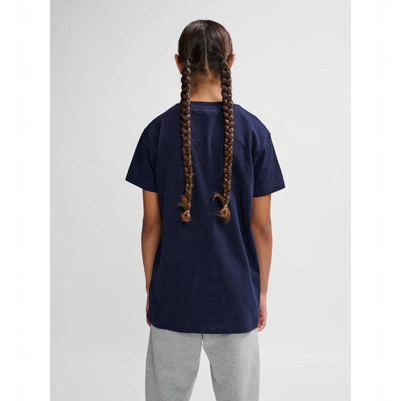Hummel Go 2.0 Logo S/S T-shirts Kinderen Donkerblauw | 898404-430