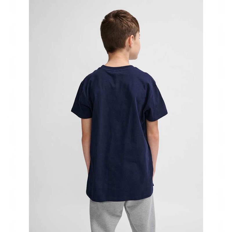 Hummel Go 2.0 Logo S/S T-shirts Kinderen Donkerblauw | 898404-430