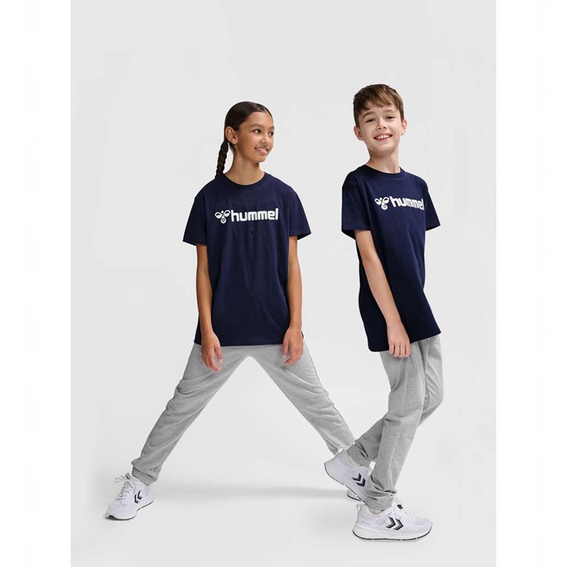 Hummel Go 2.0 Logo S/S T-shirts Kinderen Donkerblauw | 898404-430