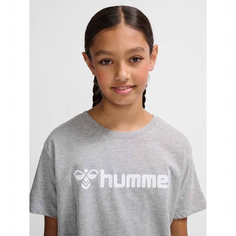 Hummel Go 2.0 Logo S/S T-shirts Kinderen Grijs | 678384-943