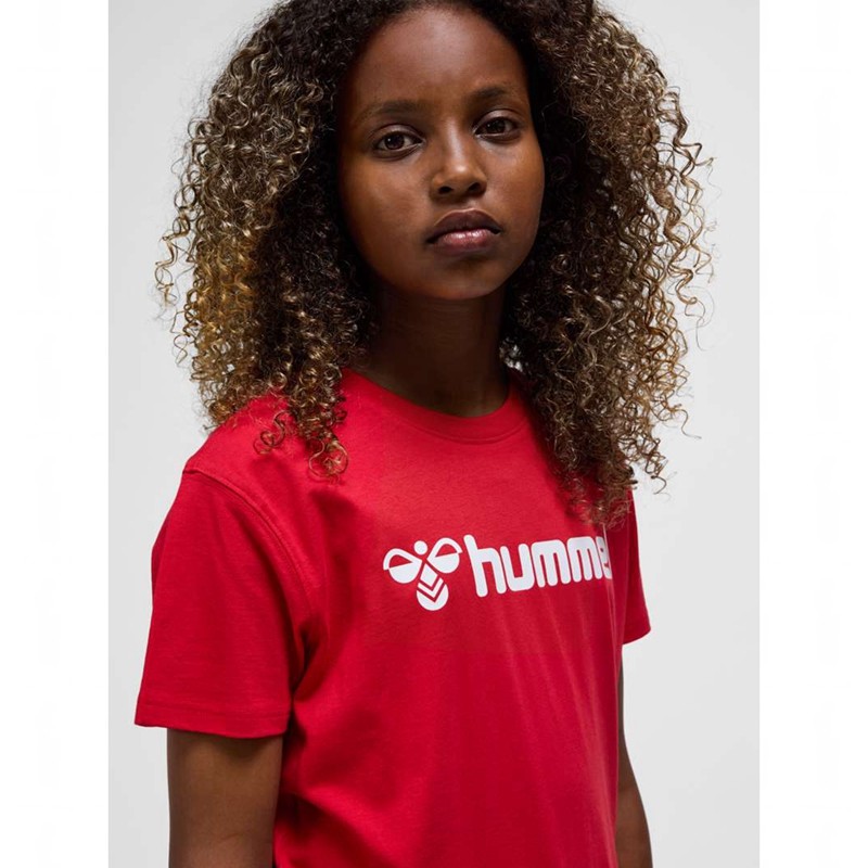 Hummel Go 2.0 Logo S/S T-shirts Kinderen Rood | 090776-385