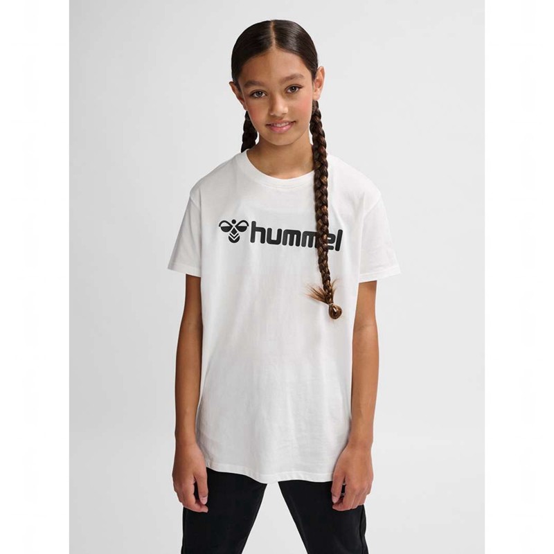 Hummel Go 2.0 Logo S/S T-shirts Kinderen Wit | 562548-236
