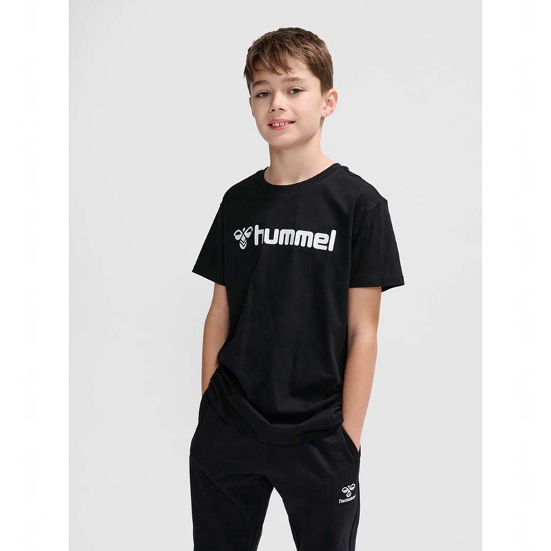 Hummel Go 2.0 Logo S/S T-shirts Kinderen Zwart | 252565-748