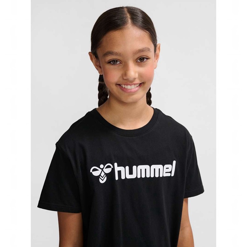 Hummel Go 2.0 Logo S/S T-shirts Kinderen Zwart | 252565-748
