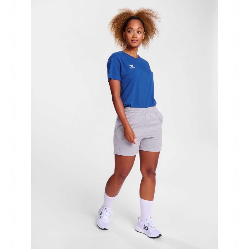 Hummel Go 2.0 S/S T-shirts Dames Blauw | 506880-209