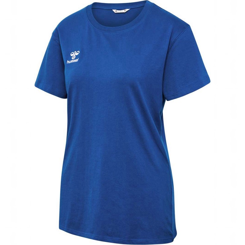 Hummel Go 2.0 S/S T-shirts Dames Blauw | 506880-209