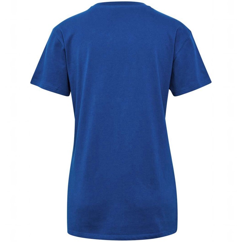 Hummel Go 2.0 S/S T-shirts Dames Blauw | 506880-209
