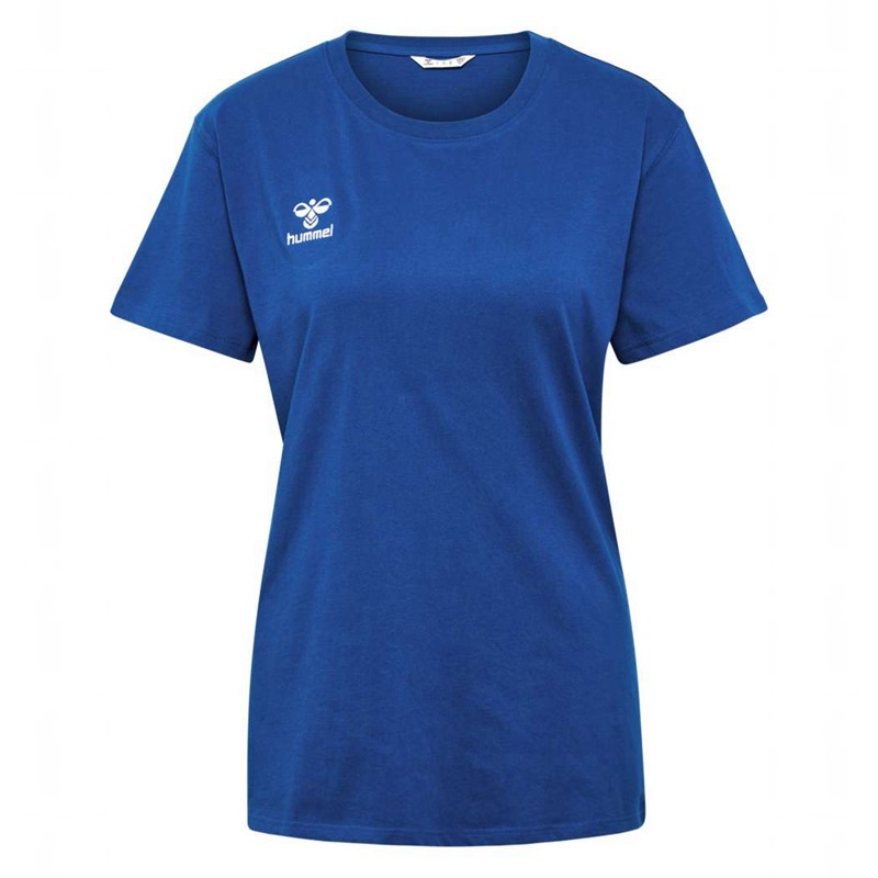 Hummel Go 2.0 S/S T-shirts Dames Blauw | 506880-209