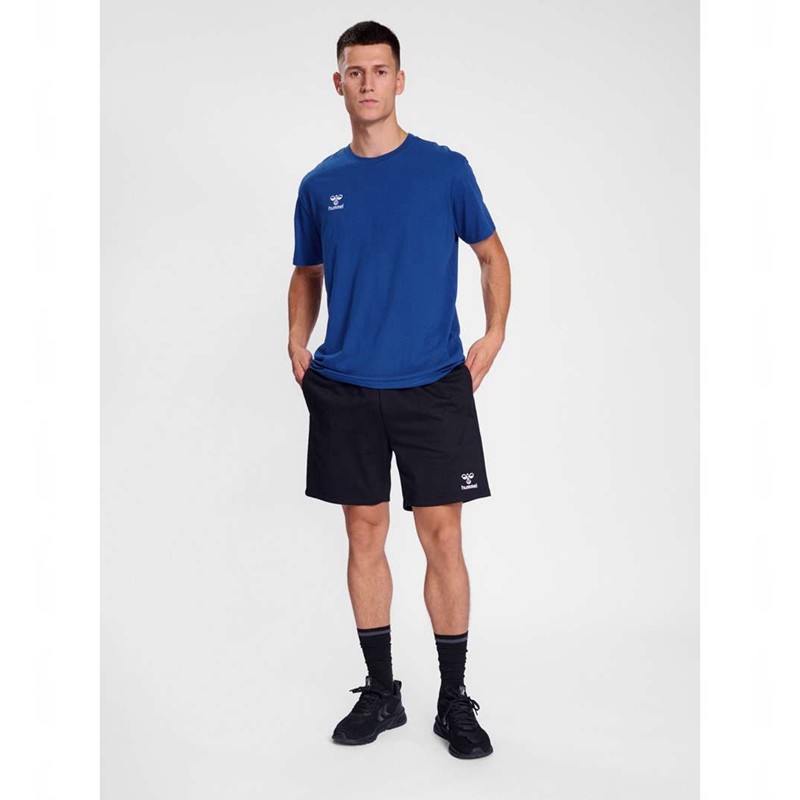Hummel Go 2.0 S/S T-shirts Heren Blauw | 564805-047