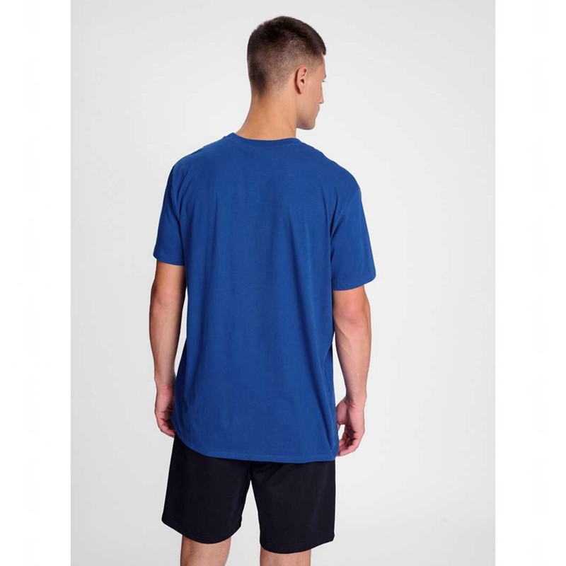 Hummel Go 2.0 S/S T-shirts Heren Blauw | 564805-047
