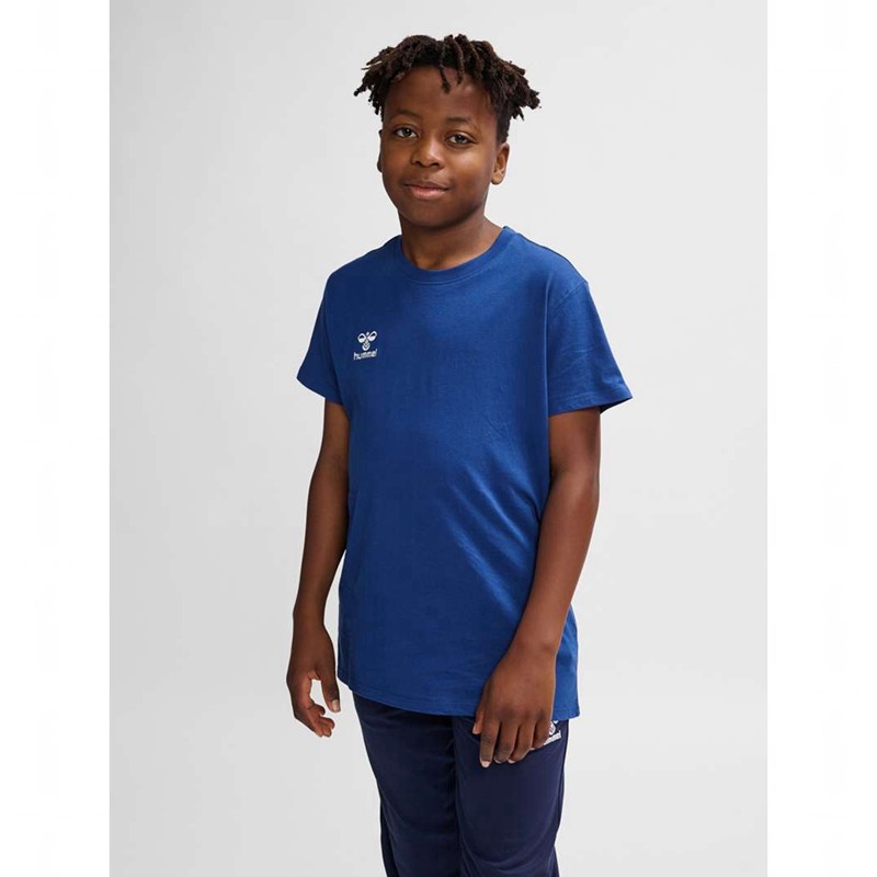 Hummel Go 2.0 S/S T-shirts Kinderen Blauw | 342836-559