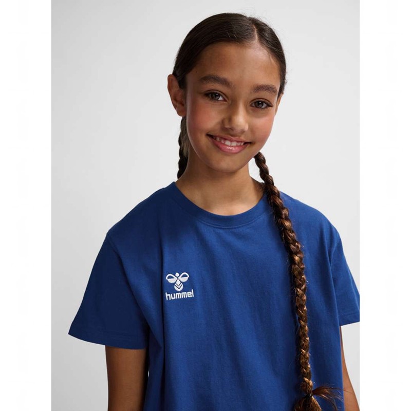 Hummel Go 2.0 S/S T-shirts Kinderen Blauw | 342836-559