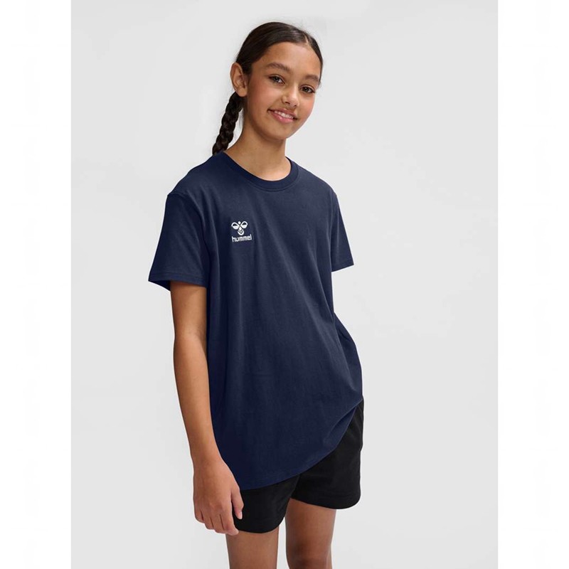 Hummel Go 2.0 S/S T-shirts Kinderen Donkerblauw | 026507-136