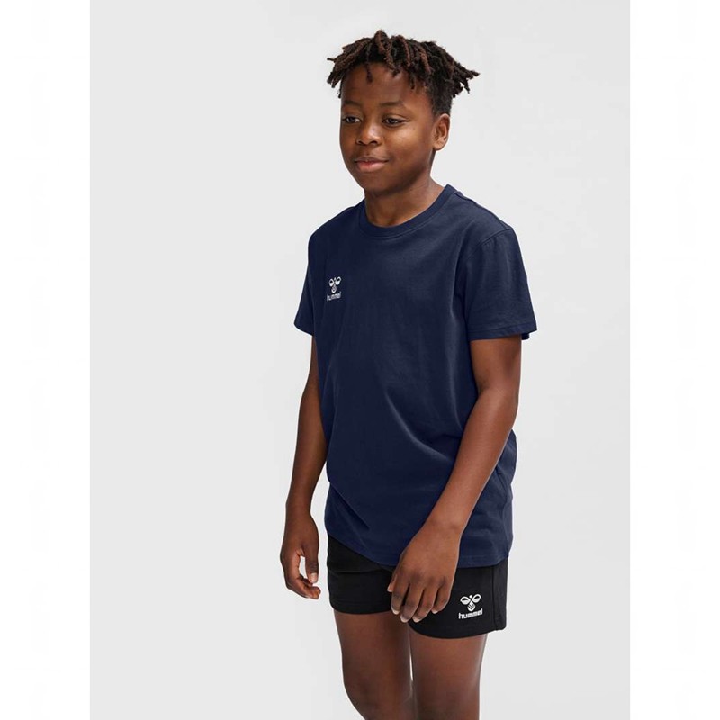 Hummel Go 2.0 S/S T-shirts Kinderen Donkerblauw | 026507-136