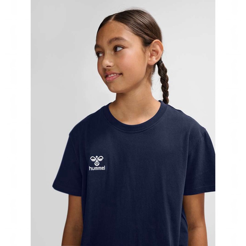 Hummel Go 2.0 S/S T-shirts Kinderen Donkerblauw | 026507-136