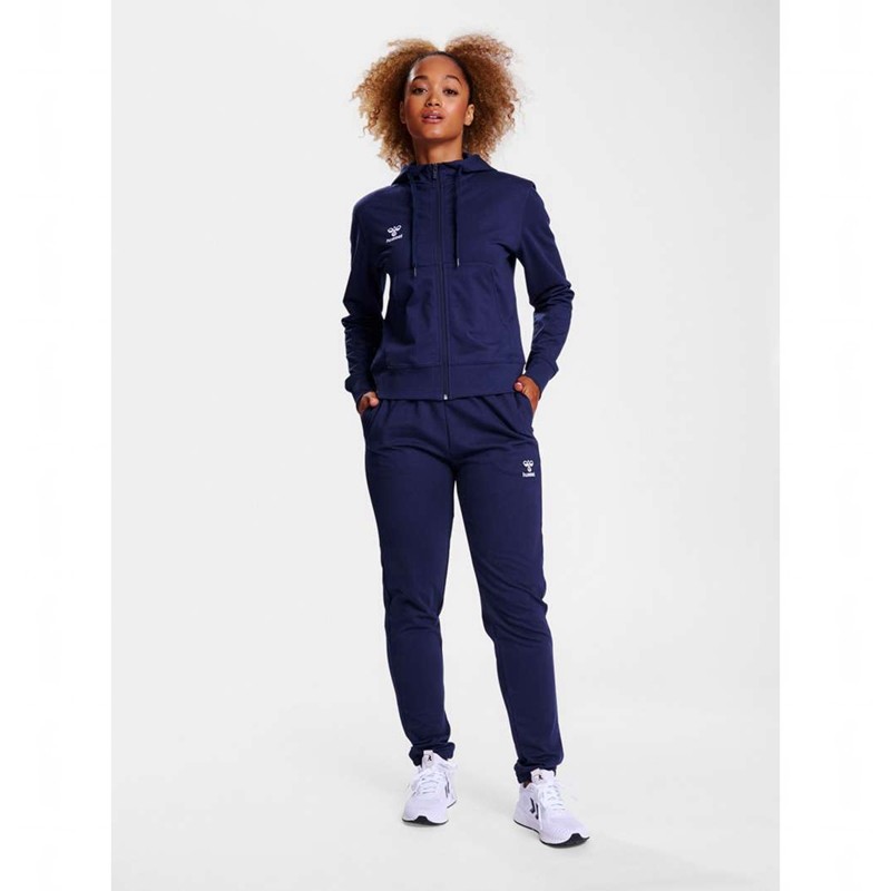 Hummel Go 2.0 Zip Hoodie Dames Donkerblauw | 894437-528