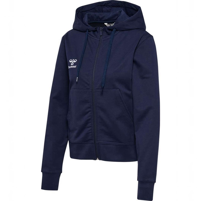 Hummel Go 2.0 Zip Hoodie Dames Donkerblauw | 894437-528