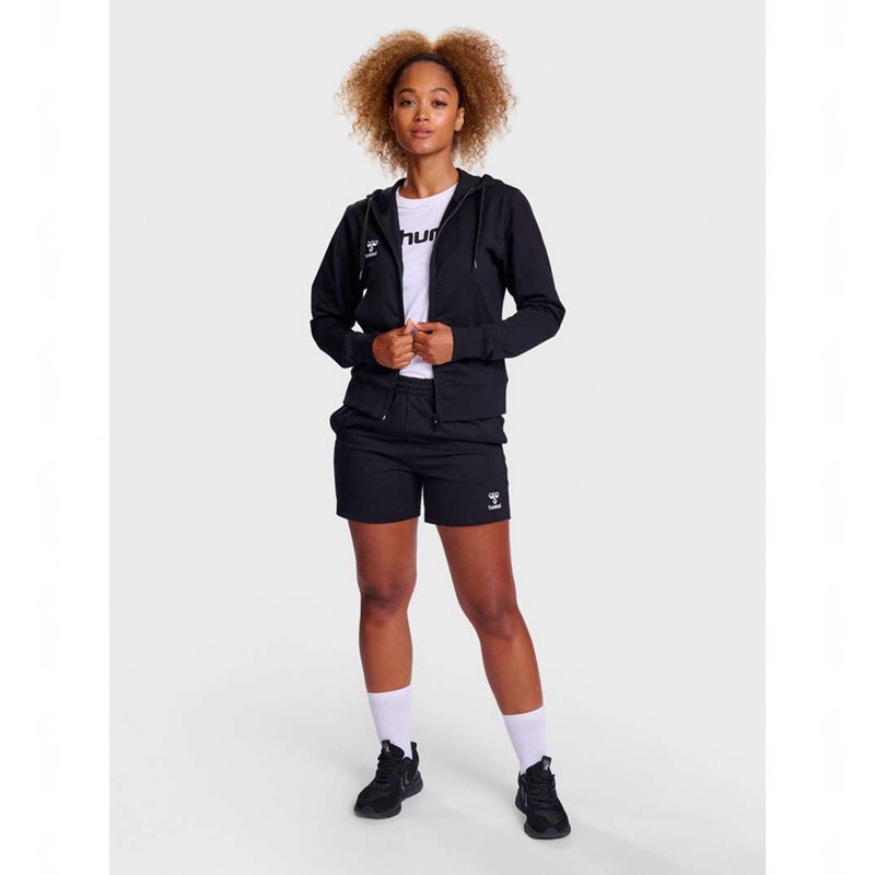 Hummel Go 2.0 Zip Hoodie Dames Zwart | 985688-948