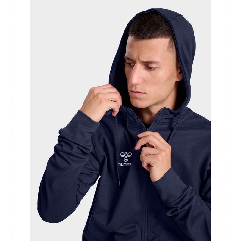 Hummel Go 2.0 Zip Hoodie Heren Donkerblauw | 551801-092