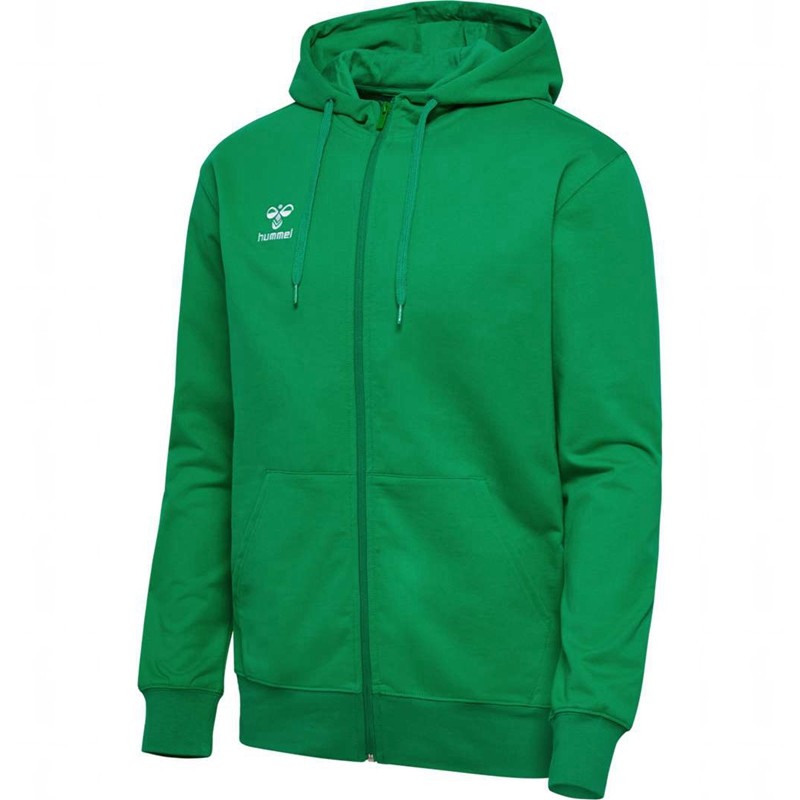 Hummel Go 2.0 Zip Hoodie Heren Groen | 096384-135