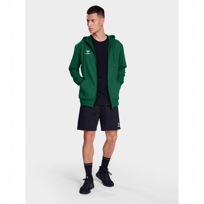 Hummel Go 2.0 Zip Hoodie Heren Groen | 625275-882
