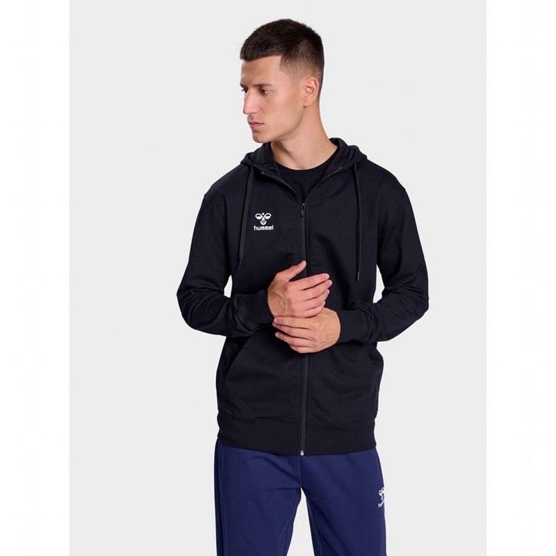 Hummel Go 2.0 Zip Hoodie Heren Zwart | 045483-206