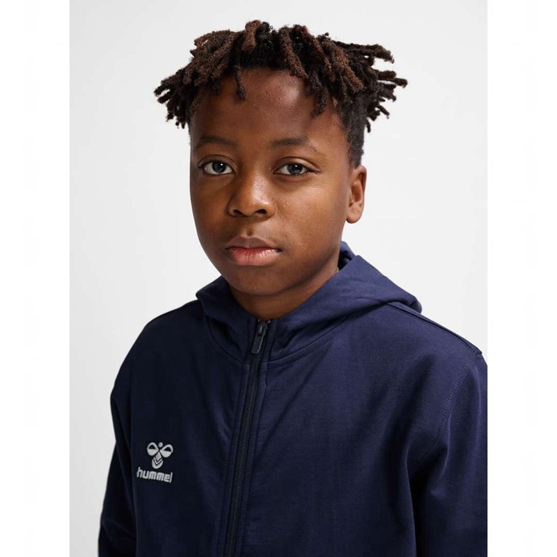 Hummel Go 2.0 Zip Hoodie Kinderen Donkerblauw | 810251-516