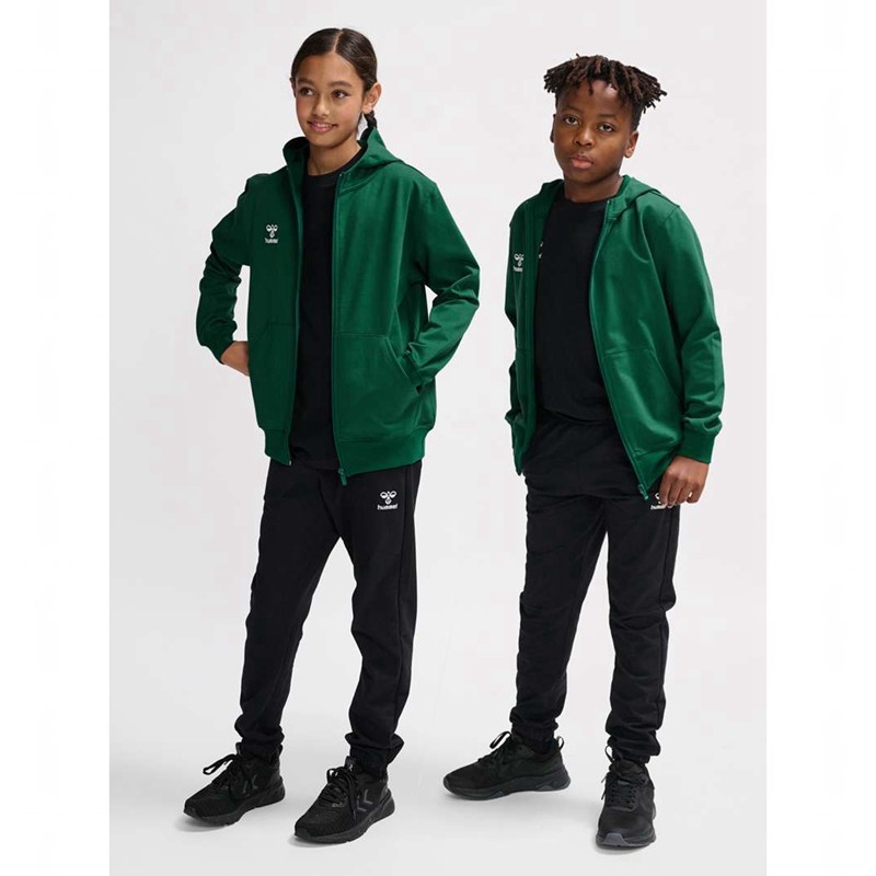 Hummel Go 2.0 Zip Hoodie Kinderen Groen | 084350-293