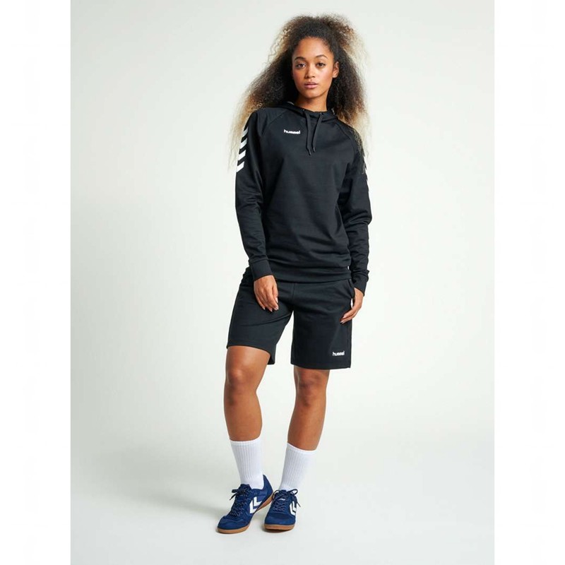 Hummel Go Cotton Bermuda Korte Broek Dames Zwart | 829885-237