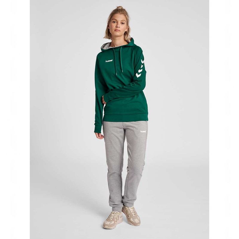 Hummel Go Cotton Hoodie Dames Groen | 342721-358