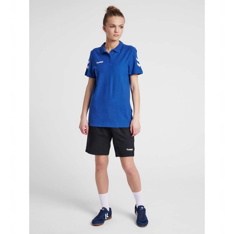 Hummel Go Cotton Polo T-shirts Dames Blauw | 954744-326