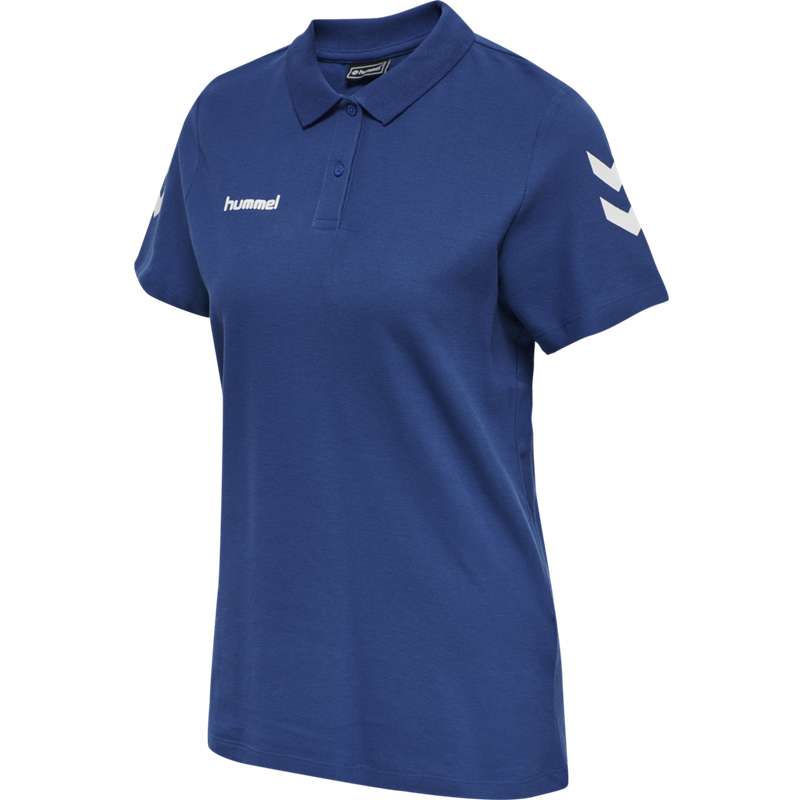 Hummel Go Cotton Polo T-shirts Dames Blauw | 954744-326