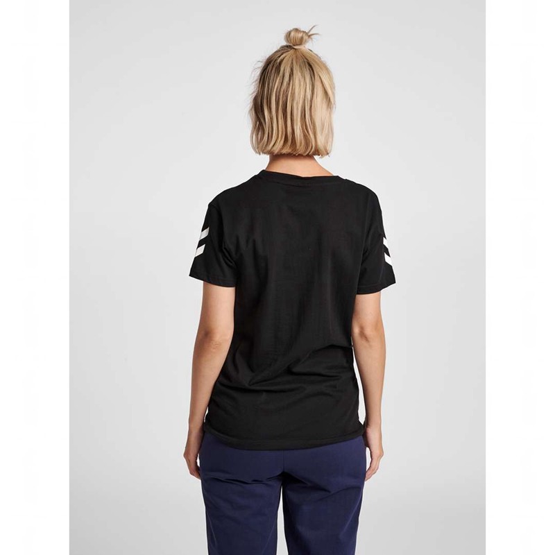 Hummel Go Cotton S/S Hoodie Dames Zwart | 063359-885