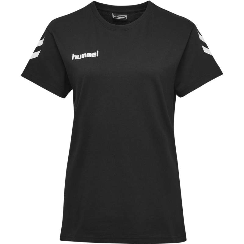 Hummel Go Cotton S/S Hoodie Dames Zwart | 063359-885