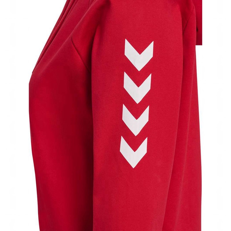 Hummel Go Cotton Zip Broek Dames Rood | 885534-550